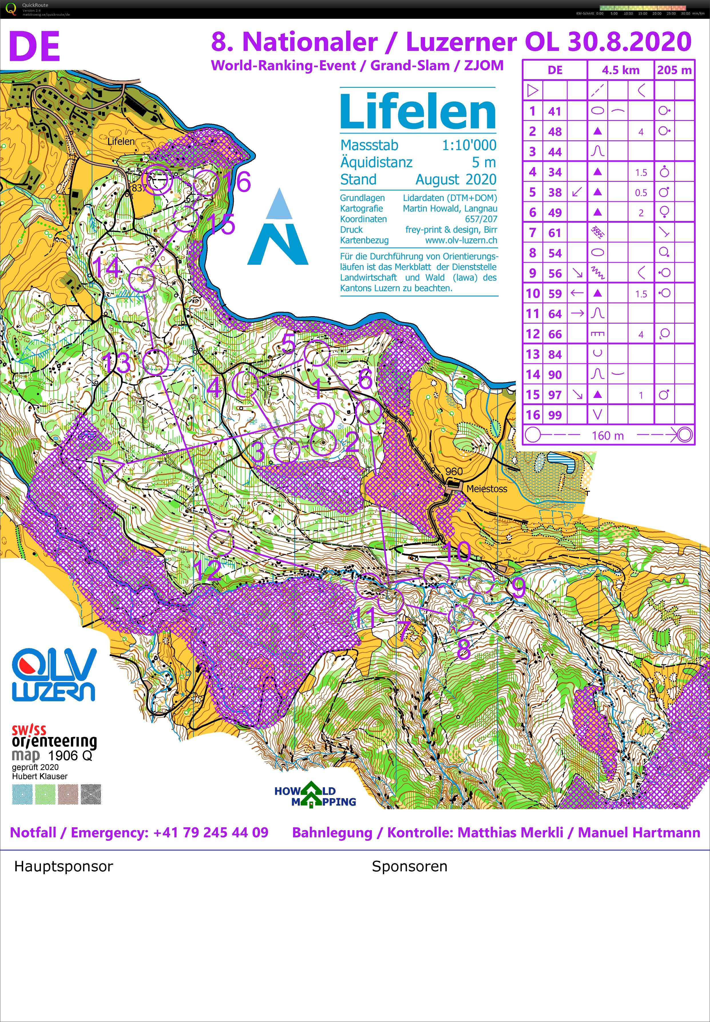 Testlauf Middle / 8. Nat. OL (30.08.2020)