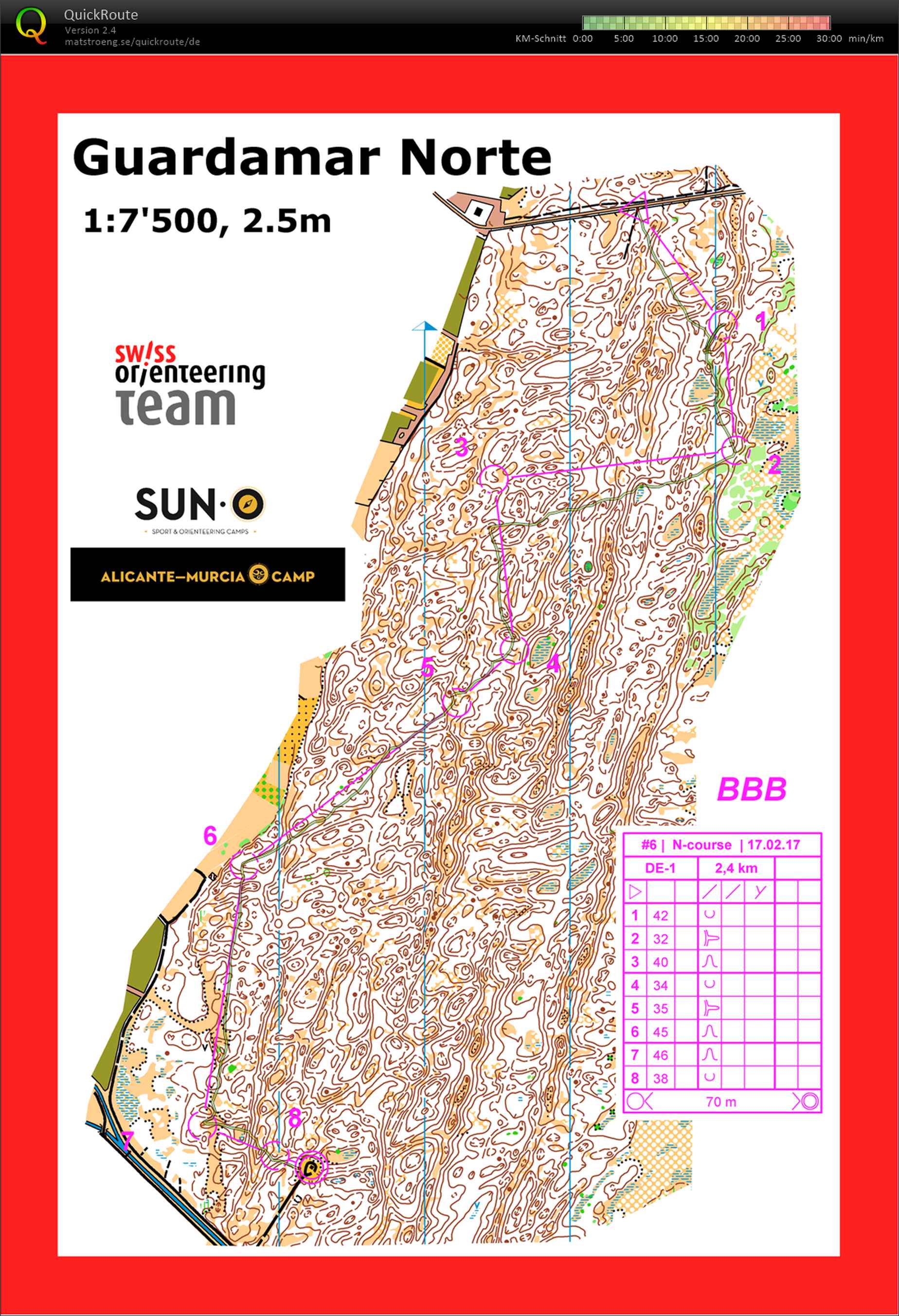 TL Spanie / #6: N-Course warm-up (17-02-2017)