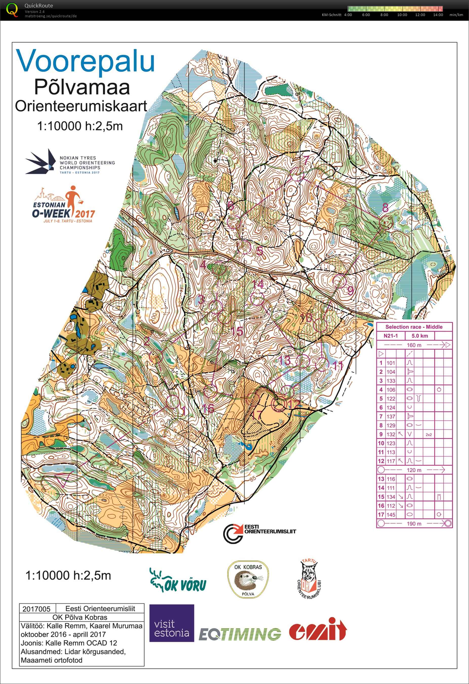 WOC-Test Middle (13-05-2017)