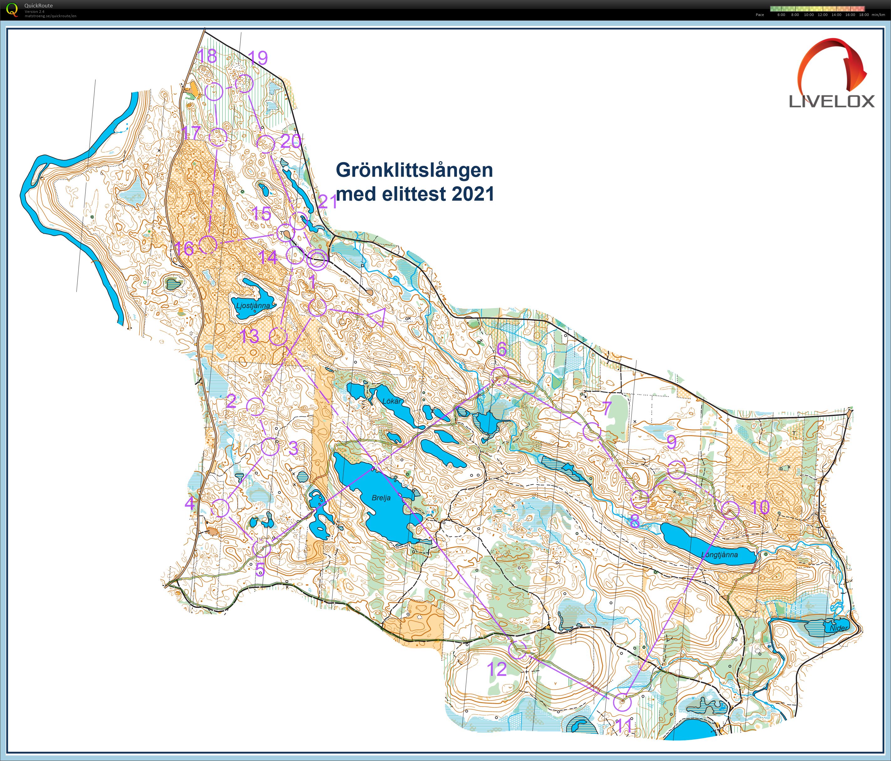 Träningsdag OK Kåre: Grönklittslången med elittest (15/07/2021)