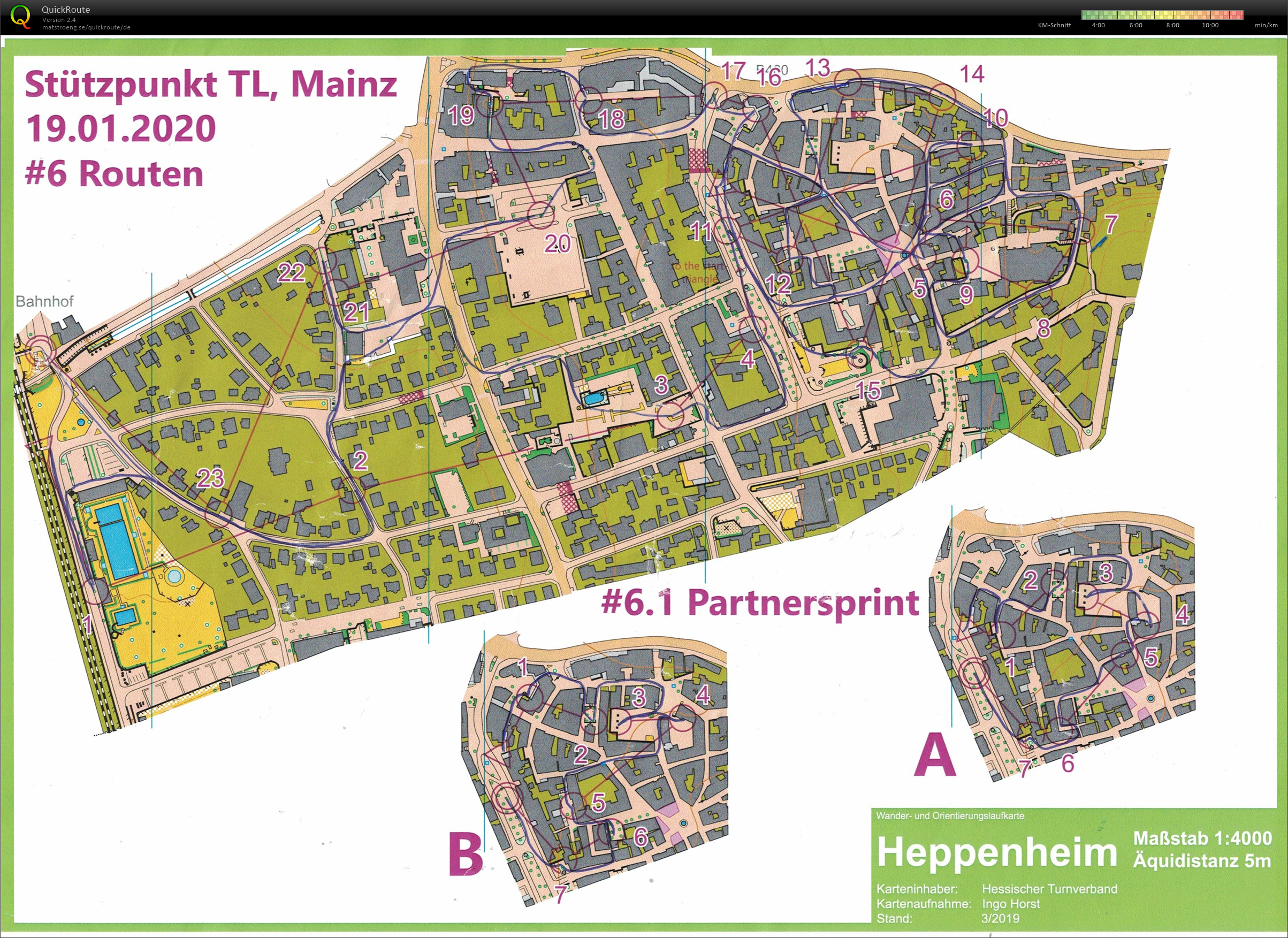 Stützpunkt Mainz: Routen & Paarsprint (19-01-2020)