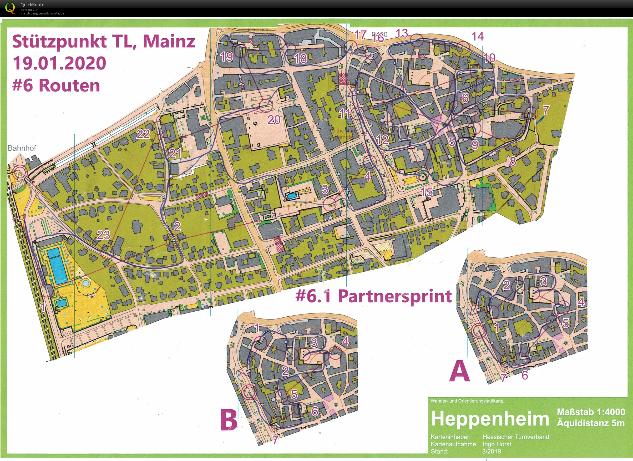 Stützpunkt Mainz: Routen & Paarsprint (19-01-2020)